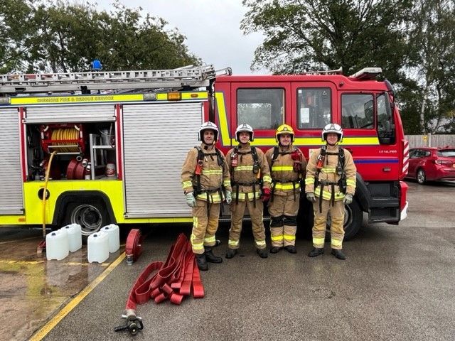 Cheshire Fire Rescue Service Cheshire Firefighter Challenge Goes