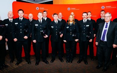 Firefighters celebrated at on-call passout ceremony